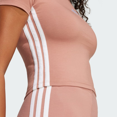 Áo Baby Tee adidas Essential 3 sọc Nữ - JE1243