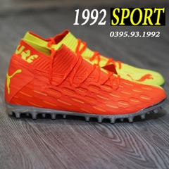Giày Bóng Đá Puma 2 Màu Vàng Chuối - Cam Đế Bạc MG