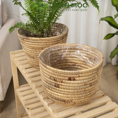 Chậu trồng cây, giỏ lục bình, decor văn phòng, trang trí nhà cửa, giỏ đựng đồ đa năng Sinh Mộc - M1023