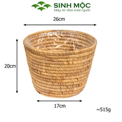 Chậu trồng cây, giỏ lục bình, decor văn phòng, trang trí nhà cửa, giỏ đựng đồ đa năng Sinh Mộc - M1023