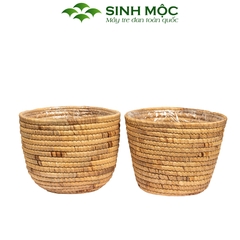 Chậu trồng cây, giỏ lục bình, decor văn phòng, trang trí nhà cửa, giỏ đựng đồ đa năng Sinh Mộc - M1023