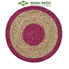 Lót ly bằng cói tự nhiên, lót cốc, lót bàn ăn, lót bát đĩa Sinh Mộc - M2001