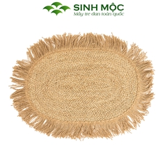 Thảm vintage, thảm chùi chân, decor trang trí phòng khách, cói decor, thảm chụp ảnh Sinh Mộc - M2015