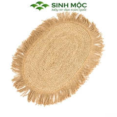 Thảm vintage, thảm chùi chân, decor trang trí phòng khách, cói decor, thảm chụp ảnh Sinh Mộc - M2015