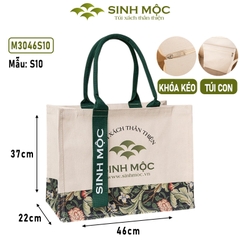 Túi tote, túi vải canvas, túi du lịch, Sinh Mộc - M3046