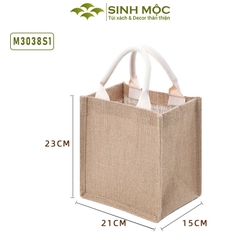 Túi cói đi biển, túi chống nước, túi đi biển, túi đay, Sinh Mộc - M3038