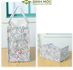 Túi canvas, túi họa tiết hoa ly, túi Sinh Mộc - M3051