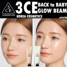 Kem lót 3CE Back to baby glow beam Hàn Quốc