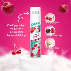 Dầu Gội Khô Batiste Hương Hoa Thiên Nhiên Dịu Nhẹ 200ml Dry Shampoo Cherry