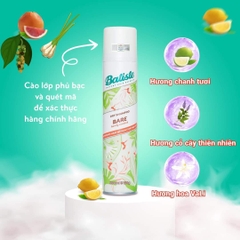 Dầu Gội Khô Batiste Hương Hoa Thiên Nhiên Dịu Nhẹ 200ml Dry Shampoo Cherry