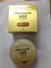 MẶT NẠ TRẮNG SÁNG TINH CHẤT VÀNG 24K VITA COVKTAIL AGE 3W CLINIC HÀN QUỐC