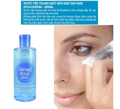 TẨY TRANG MẮT MÔI EVOLUDERM DÉMAQ DOUX YEUX (PHÁP)