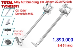 Máy hút bụi dùng pin Lithium 22.2V Total- TVCH22091