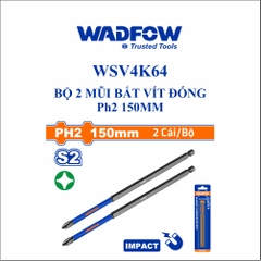 Bộ 2 Mũi bắt vít đóng PH2 150mm wadfow WSV4K64