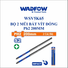 Bộ 2 Mũi bắt vít đóng PH2 200mm wadfow WSV5K65