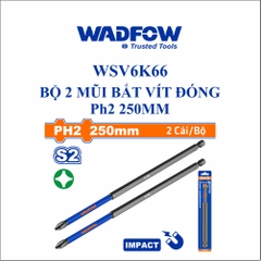 Bộ 2 Mũi bắt vít đóng PH2 250mm wadfow WSV6K66