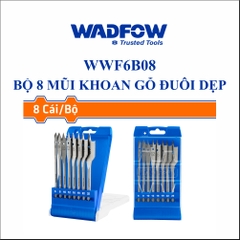 Bộ 8 mũi khoan gỗ đuôi dẹp wadfow WWF6B08