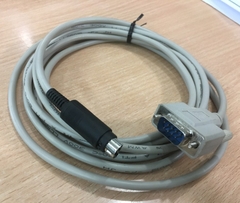 Cáp Điều Khiển PLC Programming IDEC FC4A-KC1CA Interface Cable For FC4A/FC5A PLCs And HG1F Touchscreens 8 Pin Mini Din Male to DB9P Male Gray Length 1.8M