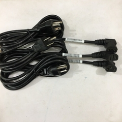 Dây Nguồn Longwell LP-45 LS-13L 2 Dẹt 1 Tròn Chữ L Ngóc 90 Độ Vuông Sang Góc Phải NEMA 5-15P to C13 90 Degree AC Power Cord 10A 250V 3x0.75mm² 18AWG Length 1.9M