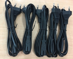 Dây Nguồn Số 8 CE-503J CE-602J Chuẩn 2 Chân Đầu Tròn AC Power Cord Schuko CEE7/16 Euro Plug to C7 2.5A 250V 2x0.75mm For Printer or Adapter Cable PVC Black Length 1.5M