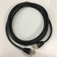 Dây Nhẩy OEM COMMSCOPE AMP 1406483-0 Cat5e UTP PVC CM Ethernet Network Patch Straight Through Cable Black Length 3M
