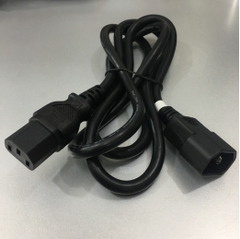 Dây Nguồn Máy Chủ Longwell LS-60 LS-14 AC Power Cord C13 to C14 10A 250V 3x0.824mm² 18AWG For UPS PDU APC ARES Eaton Emerson Và Server Rack Length 1.5M