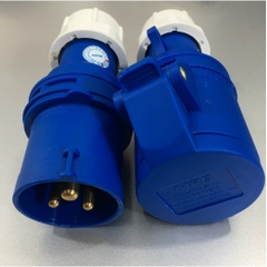 Bộ Combo Ổ Cắm Công Nghiệp MPE IP44 2P+E IEC309-2 6H 250V 16A MPN-013 MPN-013 Induatrial Connector Blue