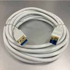 Cáp Kết Nối Máy Scanner USB 3.0 Type A to B Male SuperSpeed Tấc Độ Cao Chính Hãng NETmate Cable E119932 AWM 20276 80C 30V White Length 3M