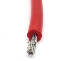 Dây Điện Cao Áp Ống Phóng LASER CO2 Cable 1 x 2.5mm² 40KVDC 22AWG 105° TV-40 XLHDE FT1 OD 4.2mm Red Length 1M