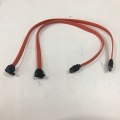 Cáp Dữ Liệu SATA 7 Pin SATA 90 Degree Left Angle to Straight 7 Pin Cable PVC RED Length 32Cm