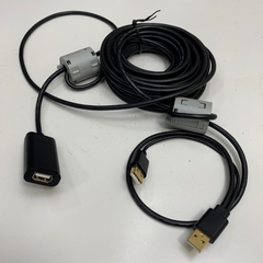 Cáp 10M 30ft USB 2.0 Active Extension Repeater Cable Male to Female Built-in IC with Ferrite Choke For Camera Hội Nghị Poly Studio Sound Bar