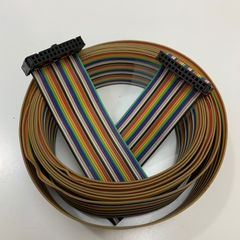 Cáp Matsushita 26 Pin Flat Ribbon Rainbow IDC Female Pitch 2.54mm 2-Row Gold Plated Cable Dài 1M For Robot Controller, CNC Digital Servo Driver, Laser Marking Machine