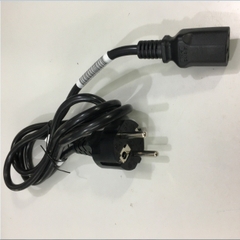 Dây Nguồn I-SHENG SP-022 IS-14N Chuẩn 2 Chân Tròn AC Power Cord Schuko CEE7 Euro Plug to C13 10A 250V 3x0.75mm length 1.5M