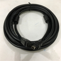 Cáp IEEE 1394b FireWire Cable 9 Pin to 4 Pin Hàng Chất Lượng Cao E318309 AWM STYLE 20276 80°C 30V VW-1 Tốc Độ Truyền Dữ Liệu Lên Tới 800Mb / giây Black Length 5M