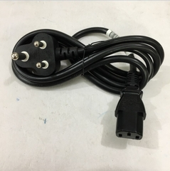 Dây Nguồn 3 Chấu Tròn Hình Trụ Tam Giác I-SHENG SP-81A IS-14 AC Power Cord India IS 1293 BS546 to IEC C13 10A 250V 3x0.75mm² 18AWG Length 1.5M