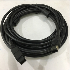 Cáp IEEE 1394b FireWire Cable 9 Pin to 6 Pin Hàng Chất Lượng Cao E318309 AWM STYLE 20276 80°C 30V VW-1 Tốc Độ Truyền Dữ Liệu Lên Tới 800Mb / giây Black Length 5M