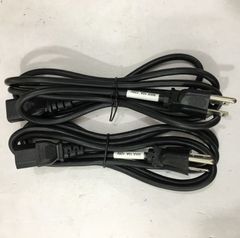 Dây Nguồn CHING CHENG EL-302 EL-701A NEMA 5-15P to C13 AC Power Cord 10A 250V 3x0.824mm² 18AWG Length 1.9M