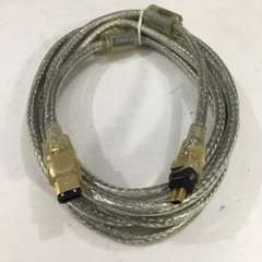 Cáp IEEE 1394a FireWire Cable 6 Pin to 4 Pin Hàng Chất Lượng Cao PowerSync E119932-T AWM STYLE 20276 80°C 30V VW-1 Tốc Độ Truyền Dữ Liệu Lên Tới 400Mb / giây Clear Color Length 3M