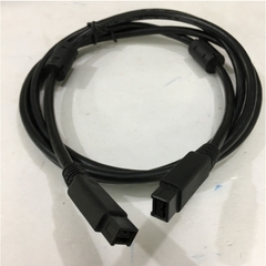 Cáp IEEE 1394b FireWire Cable 9 Pin to 9 Pin Hàng Chất Lượng Cao E318309 AWM STYLE 20276 80°C 30V VW-1 Tốc Độ Truyền Dữ Liệu Lên Tới 800Mb / giây Black Length 1.8M