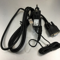 Bộ Cáp Và Sạc Máy Quét Mã Vạch Honeywell 53-53000-3  RS232 Cable DB9 Female 1.8M Coiled 5V External Power Black For Honeywell Metrologic MK3780