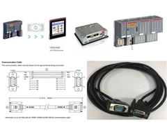 Cáp Lập Trình Connection to an AC-500 with the TK681 CP600-AC500 RS232 Communication Cable Kết Nối ABB HMI CP600 Series Với ABB AC500 PLC Qua Giao Thức RS232 DB9 Male to DB9 Male Black Length 3M