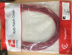 Dây Nhẩy ADC KRONE Cat6 RJ45 UTP Patch Cord Straight-Through Cable 6451 5 990-30B PVC Jacketed RED 2pcs/Lot Length 3M