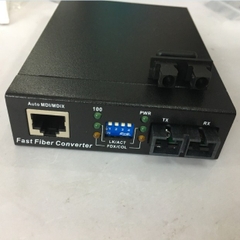 Bộ Chuyển Đổi Quang Điện Tyco Electronics PEL -MC-10/100 SMSC AMP Fast Ethernet Media Converter Singlemode RJ45 to SC duplex up to 30KM