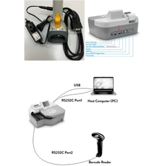 Đầu Đọc Mã Vạch Zebra Symbol LS2208-SR20001R-UR Barcode Scanner + Cáp RS232 Dài 1.8M For Máy Xét Nghiệm Nước Tiểu Analizador DUS® R-720