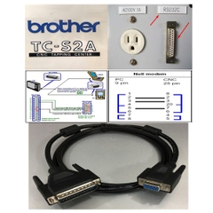 Cáp Lập Trình CNC MACHINE BROTHER TC-S2A Computer Và DNC One to BROTHER CNC Serial Data Cable DB9 Female to DB25 Male Length 1.8M