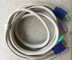 Cáp KVM Switch Planet P/N: CB3 Keyboard / Video / Mouse VGA Male to 2 x PS2 Male Connection Length 3M