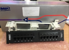 Thanh Trung Chuyển Đấu Nối AMP Netconnect Cat 5E 12 Port Patch Panel 406390-1