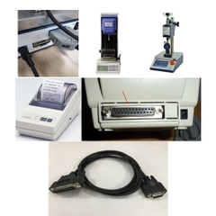 Cáp Kết Nối Máy in Citizen CBM-910 II-24RJ100 Với Máy Đo Độ Cứng Cao Su Tự Động Teclock Hardness Tester GX Series Cable RS-232C DB25 Male to DB9 Male Dài 1.8M