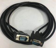 Cáp Cổng Com RS232 Hai Đầu Dương Dây Thẳng Chất Lượng Cao DB9 Extension Cable Straight Through RS232 DB9 Male to DB9 Male Black Length 3M