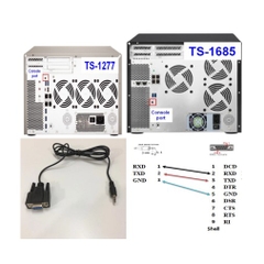 Cáp Console RS232 DB9 Female to 3.5mm Serial 3 Lever Cable Dài 1.5M For QNAP NAS TS-1127, TS-1685